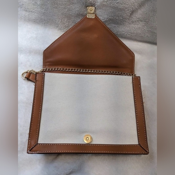 Loulu | Bags | Loulu White And Brown Purse | Poshmark